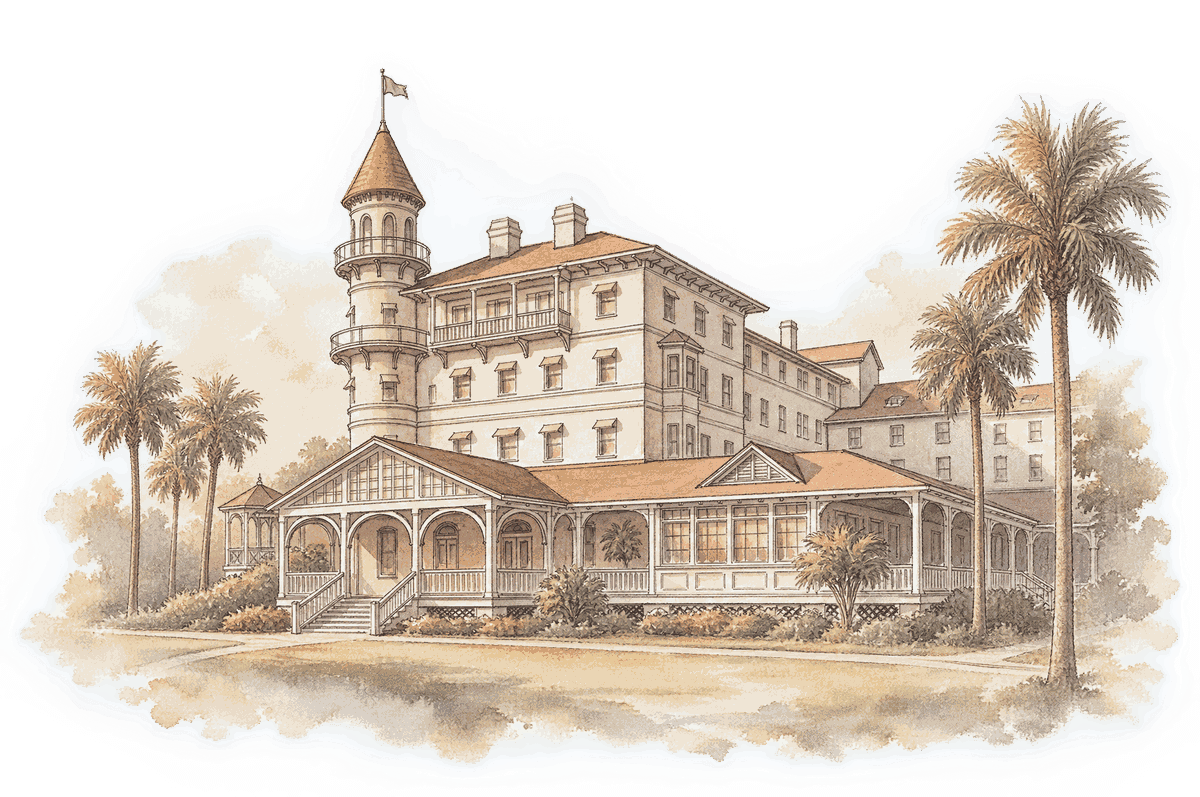 Illustration of the Jekyll Island Club